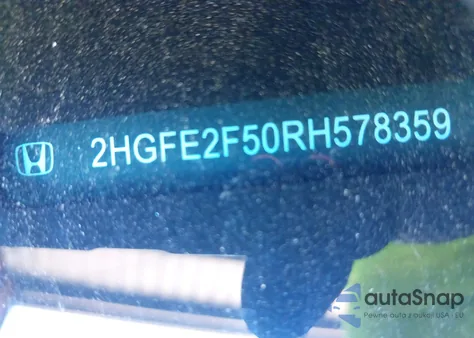 2024 Honda Civic Sport from USA, damaged, VIN 2HGFE2F50RH578359